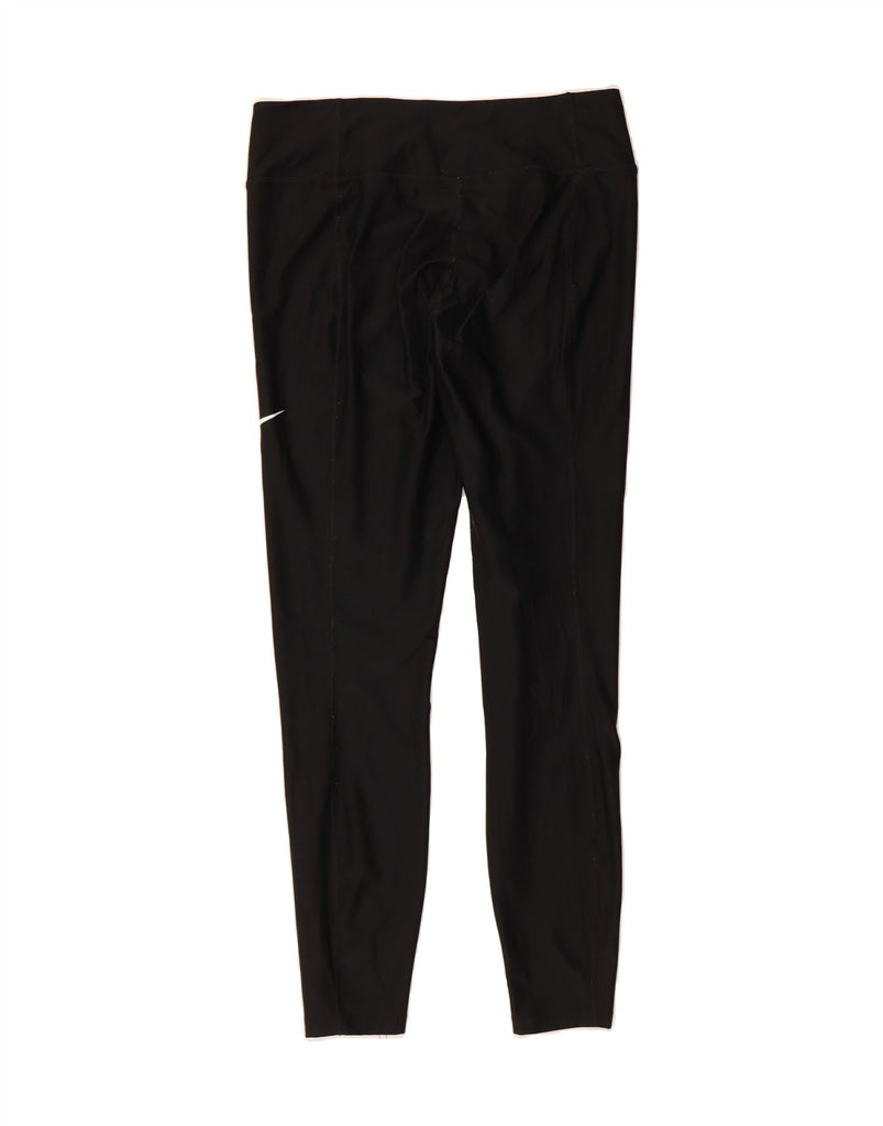 NIKE Womens Dri Fit Leggings UK 14 Large  Black Polyester Vintage Nike and Second-Hand Nike from Messina Hembry 