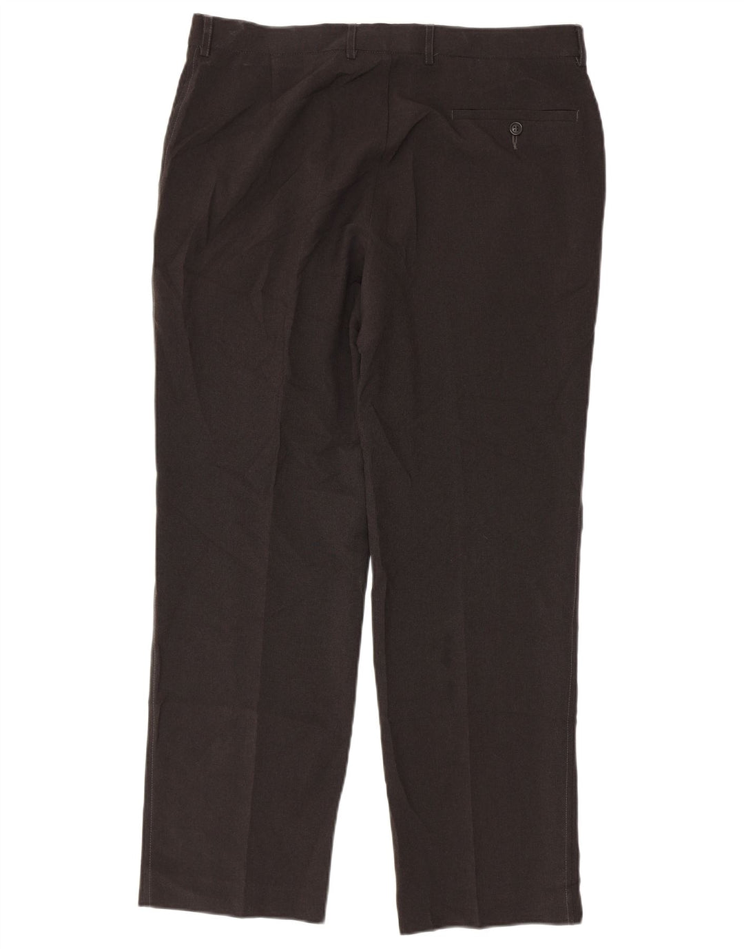 Marks & Spencer Mens Straight Chino Trousers W36 L31 Grey Polyester
