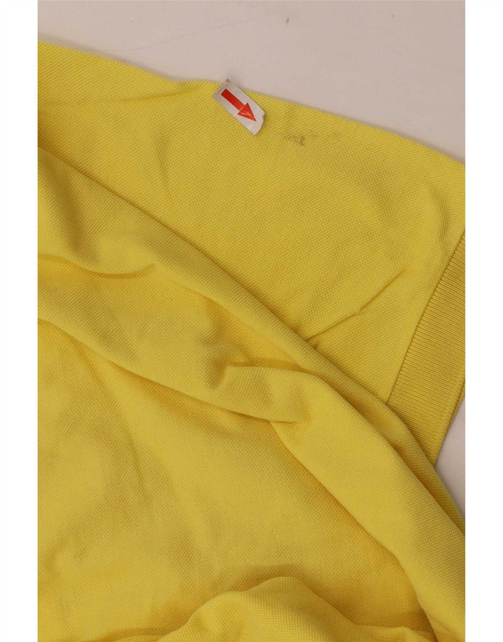 Sergio Tacchini Mens Polo Shirt 2XL Yellow Cotton