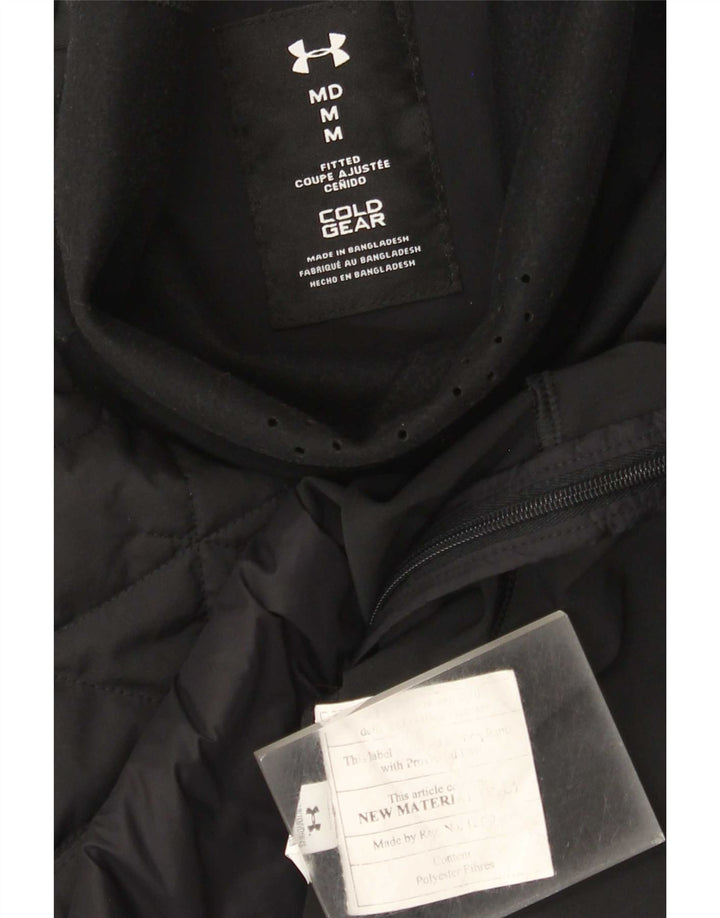 Under Armour Womens Cold Gear Vest Top UK 14 Medium Black Polyester