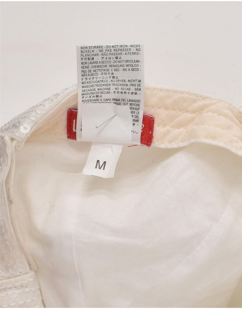 LIU JO Girls Sequin Baseball Cap Medium White Polyester | Vintage Liu Jo | Thrift | Second-Hand Liu Jo | Used Clothing | Messina Hembry 