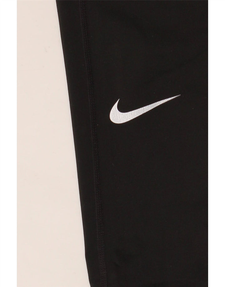 Nike Womens Graphic Leggings UK 10 Small  Black Polyester