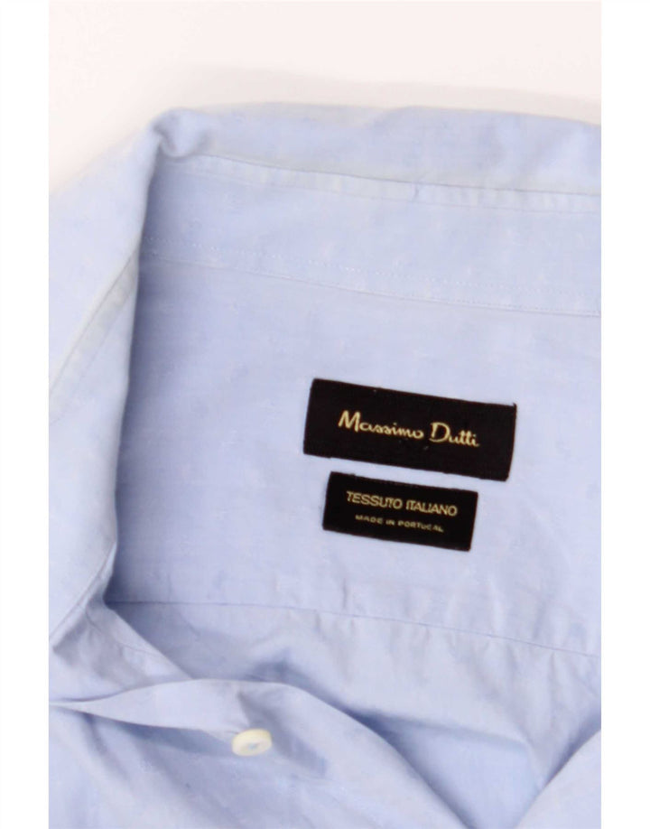 Massimo Dutti Mens Shirt Medium Blue