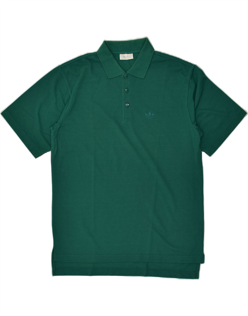 ADIDAS Mens Polo Shirt Size 40/42 Medium Green Cotton | Vintage Adidas | Thrift | Second-Hand Adidas | Used Clothing | Messina Hembry 