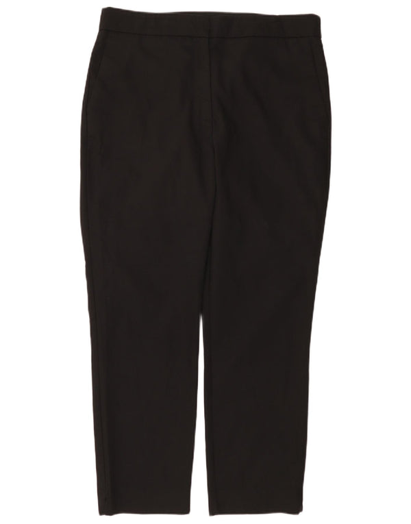 Zara Womens Straight Chino Trousers 2XL W34 L27 Black Cotton
