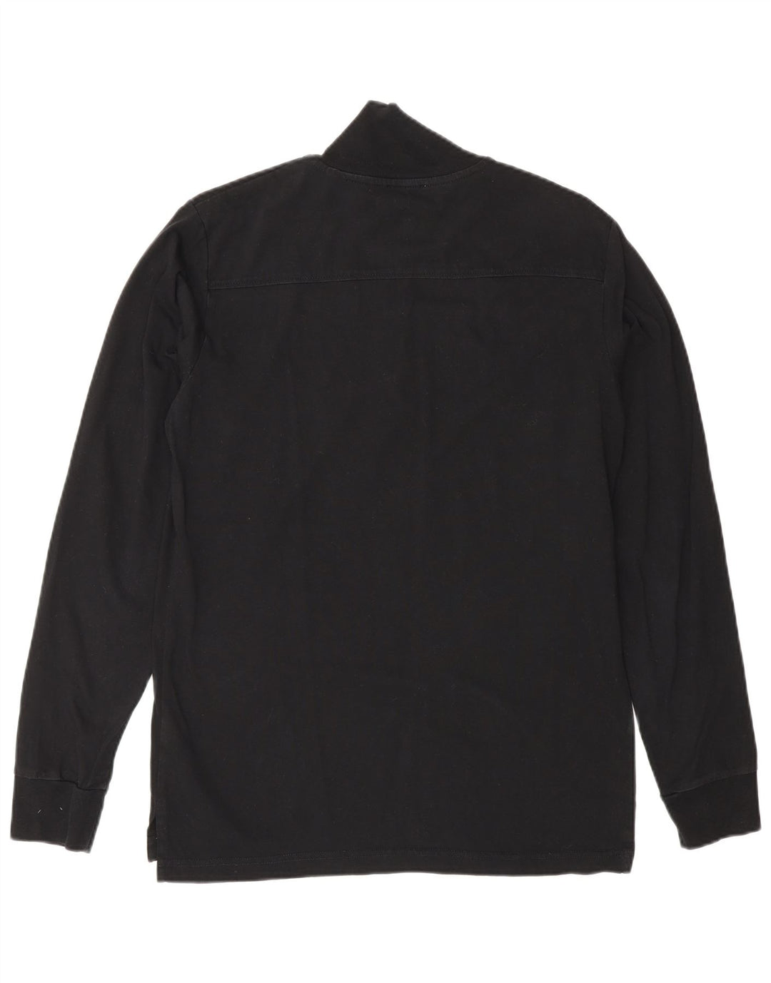 Diesel Mens Graphic Zip Neck Jumper Sweater Small Black Cotton