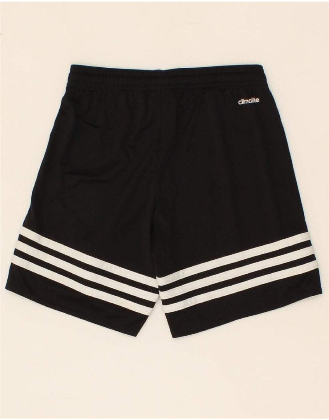 ADIDAS Boys Climalite Sport Shorts 7-8 Years Small Black Polyester Vintage Adidas and Second-Hand Adidas from Messina Hembry 
