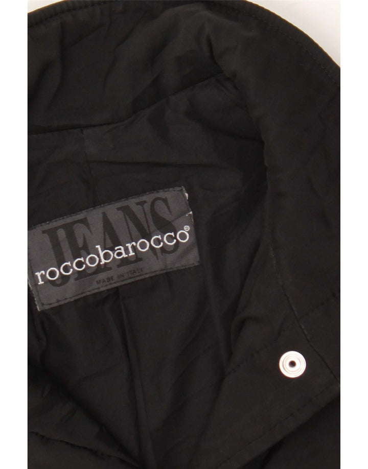 Roccobarocco Womens Padded Jacket UK 10 Small Black