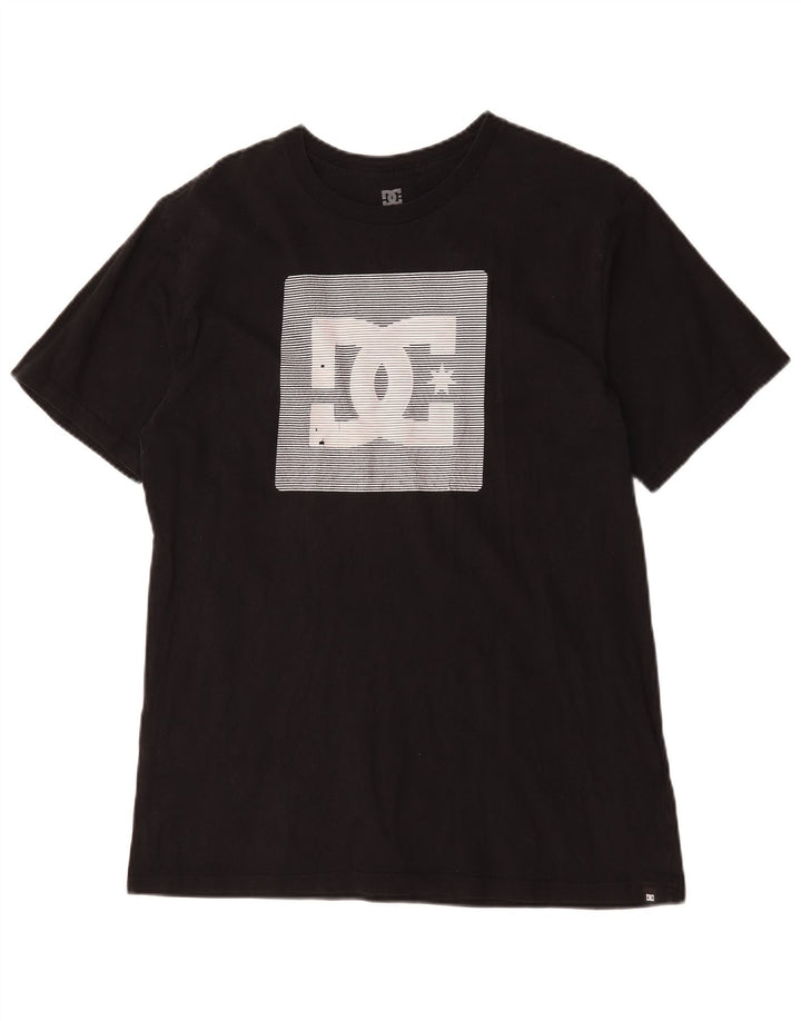 DC Mens Graphic T-Shirt Top XL Black Cotton