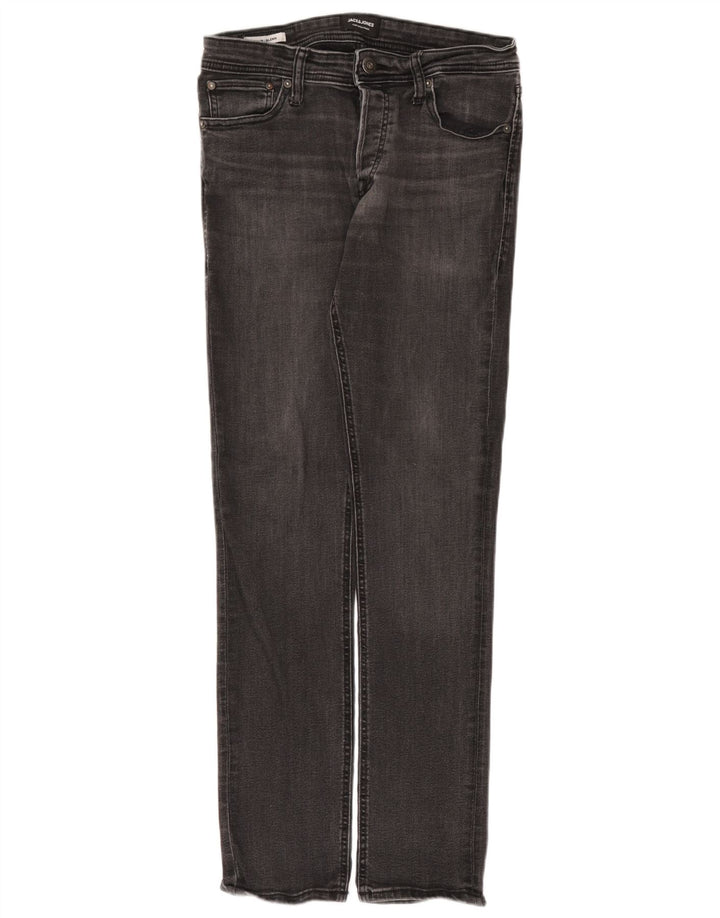 Jack & Jones Mens GLENN Slim Jeans W32 L32 Grey Cotton