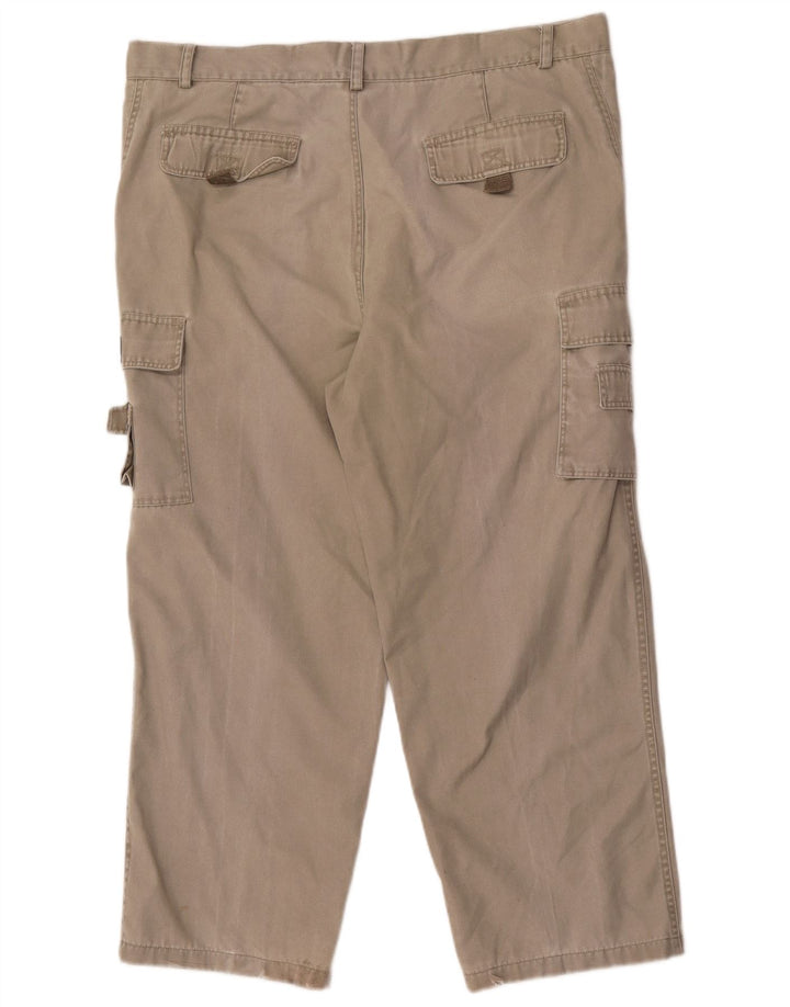 Vintage Mens Straight Cargo Trousers Size 40 W40 L27 Khaki