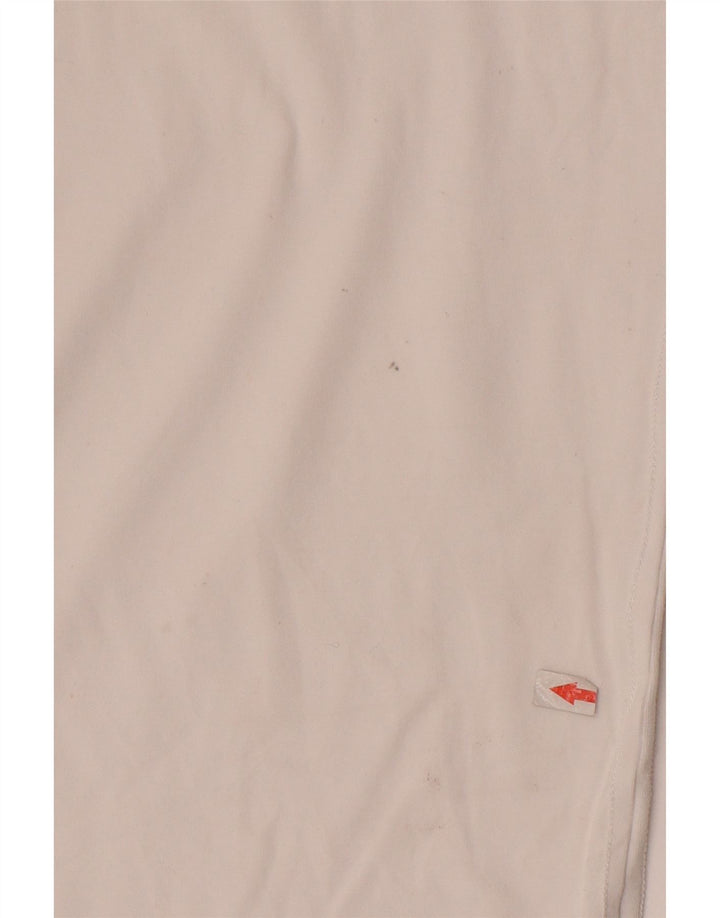 Guess Mens Slim Fit Graphic T-Shirt Top Medium White
