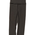 Lululemon Girls Leggings 7-8 Years  Black Striped Nylon