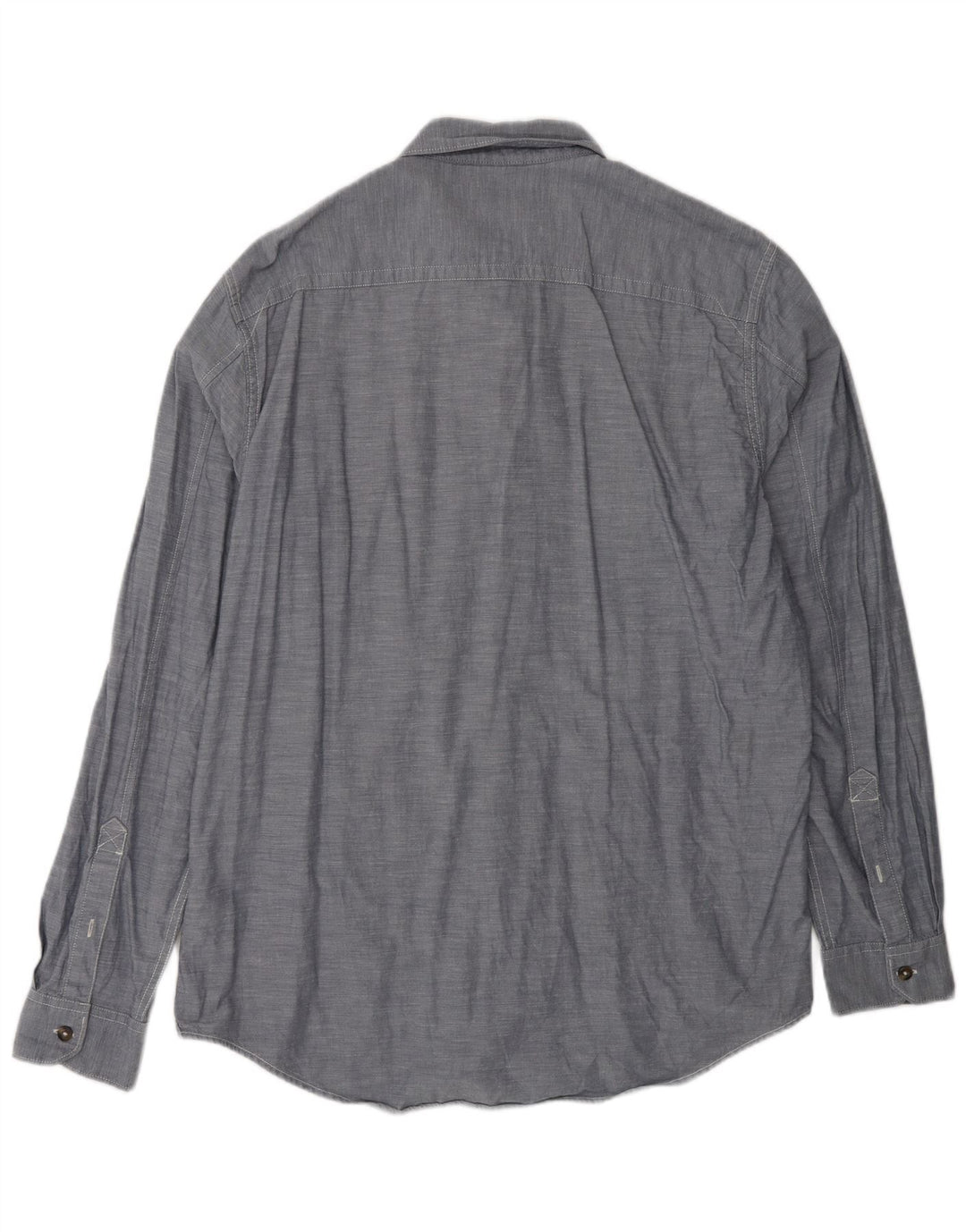 TIMBERLAND Mens Slim Fit Shirt XL Grey Cotton