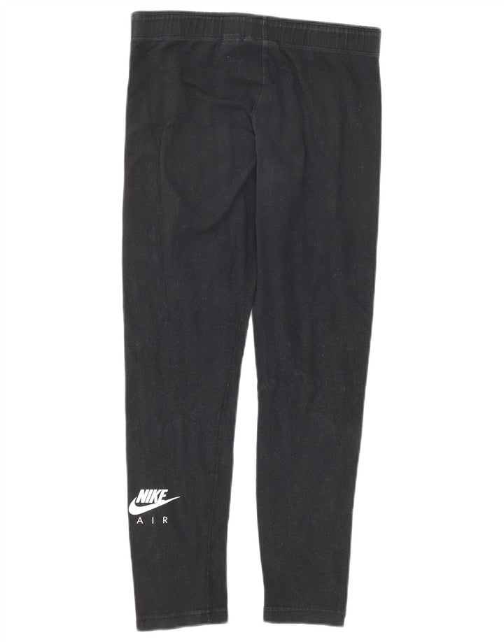 Nike Girls Graphic Leggings 12-13 Years Large Black