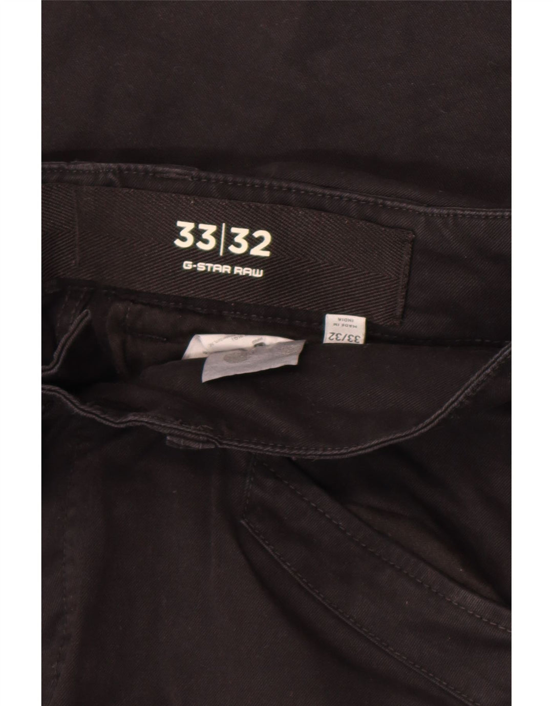 G-Star Mens Slim Cargo Trousers W33 L32 Black Cotton