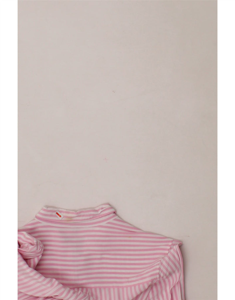 TOMMY HILFIGER Womens Shirt US 8 Medium Pink Striped Cotton Vintage Tommy Hilfiger and Second-Hand Tommy Hilfiger from Messina Hembry 