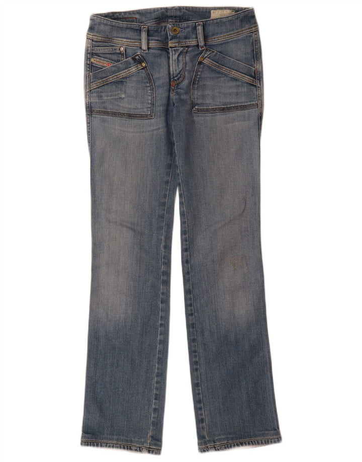 Diesel Womens Reckfly Straight Jeans W27 L32 Blue Cotton