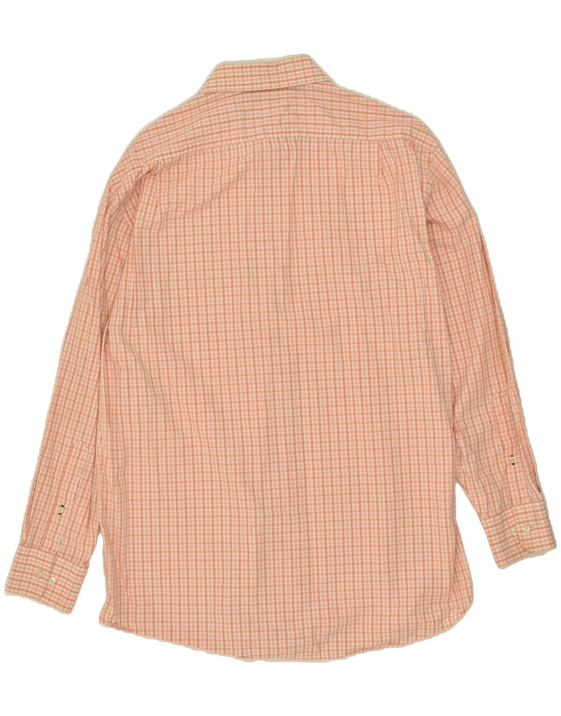 TOMMY HILFIGER Mens Regular Fit Shirt Size 15 1/2 Medium Orange Check | Vintage Tommy Hilfiger | Thrift | Second-Hand Tommy Hilfiger | Used Clothing | Messina Hembry 