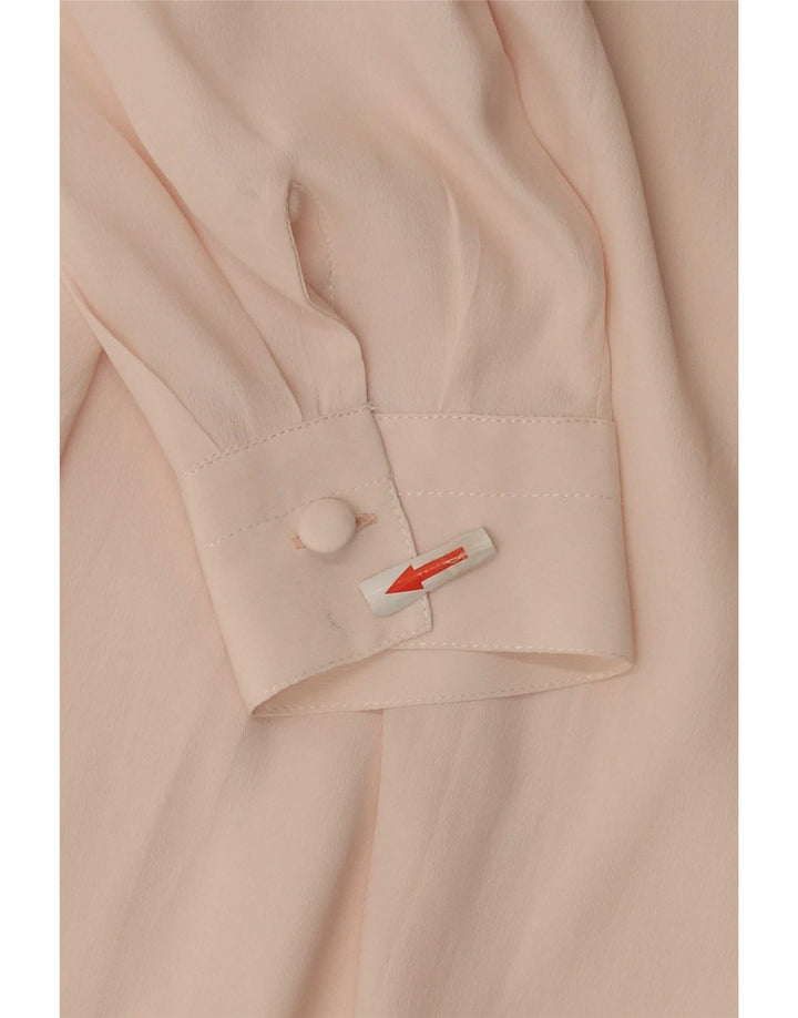 Vintage Womens Shirt Blouse IT 42 Medium Pink Acetate