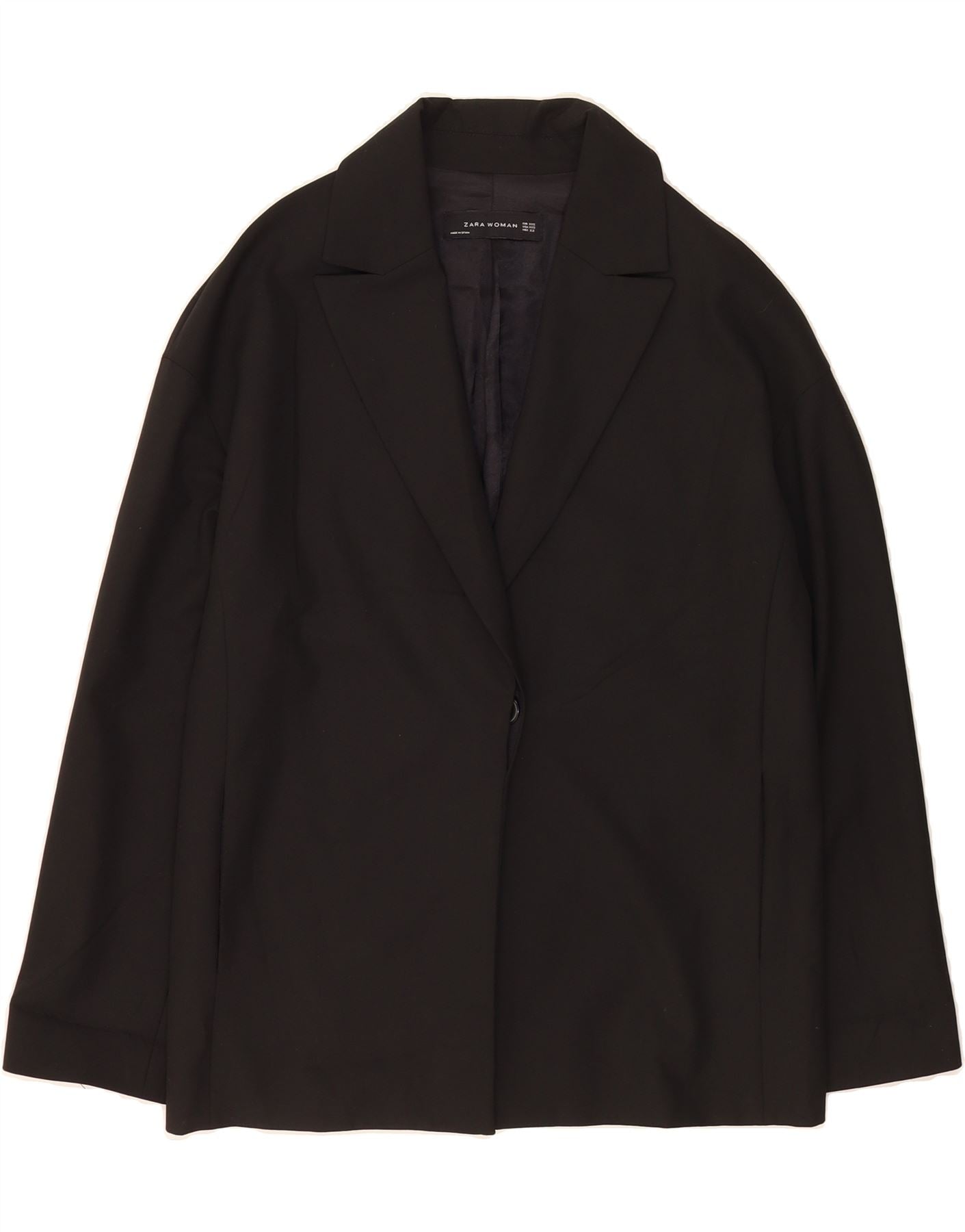 ZARA Womens Longline Oversized Button Blazer Jacket UK 2XS