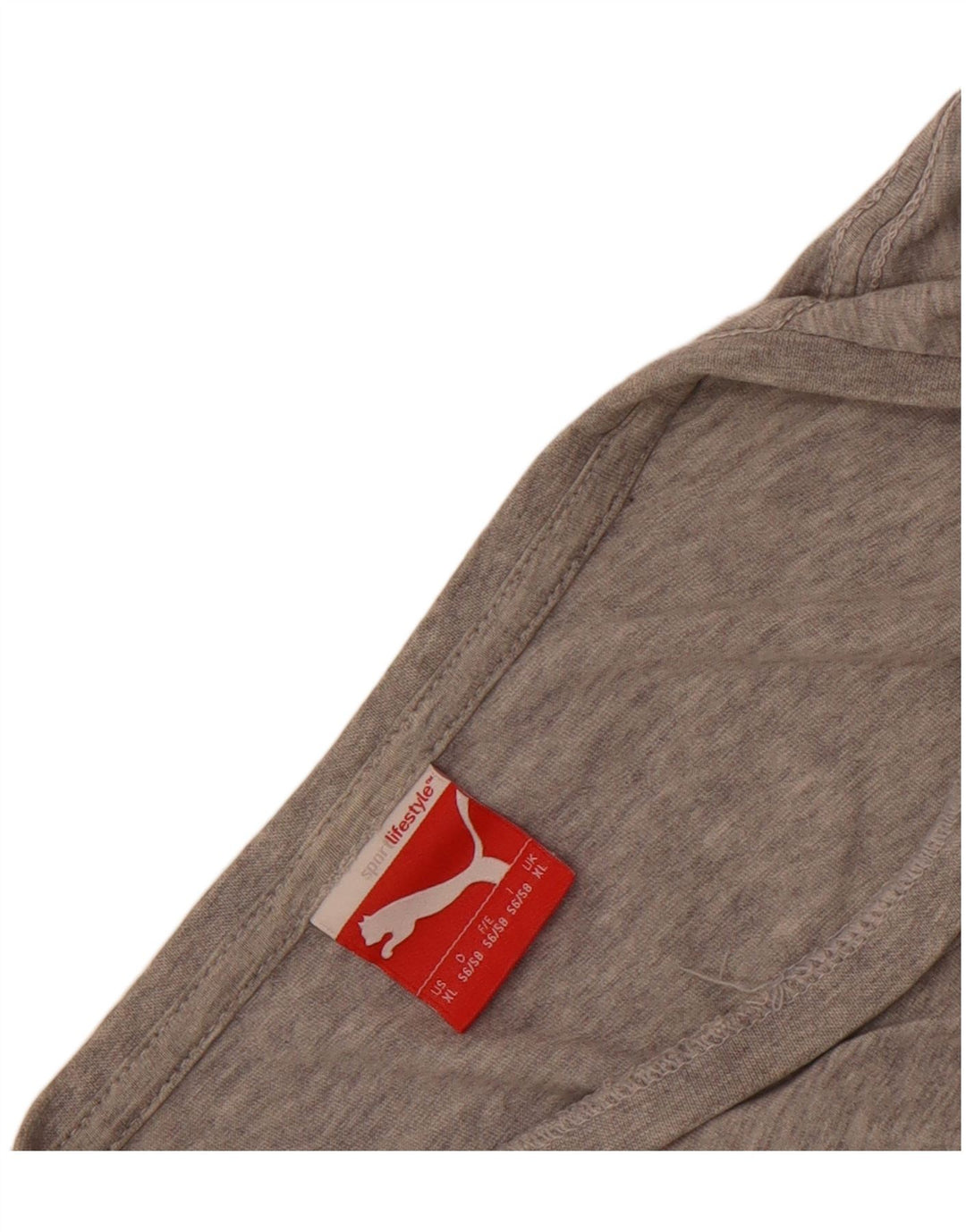 Puma Mens Graphic T-Shirt Top XL Grey Flecked