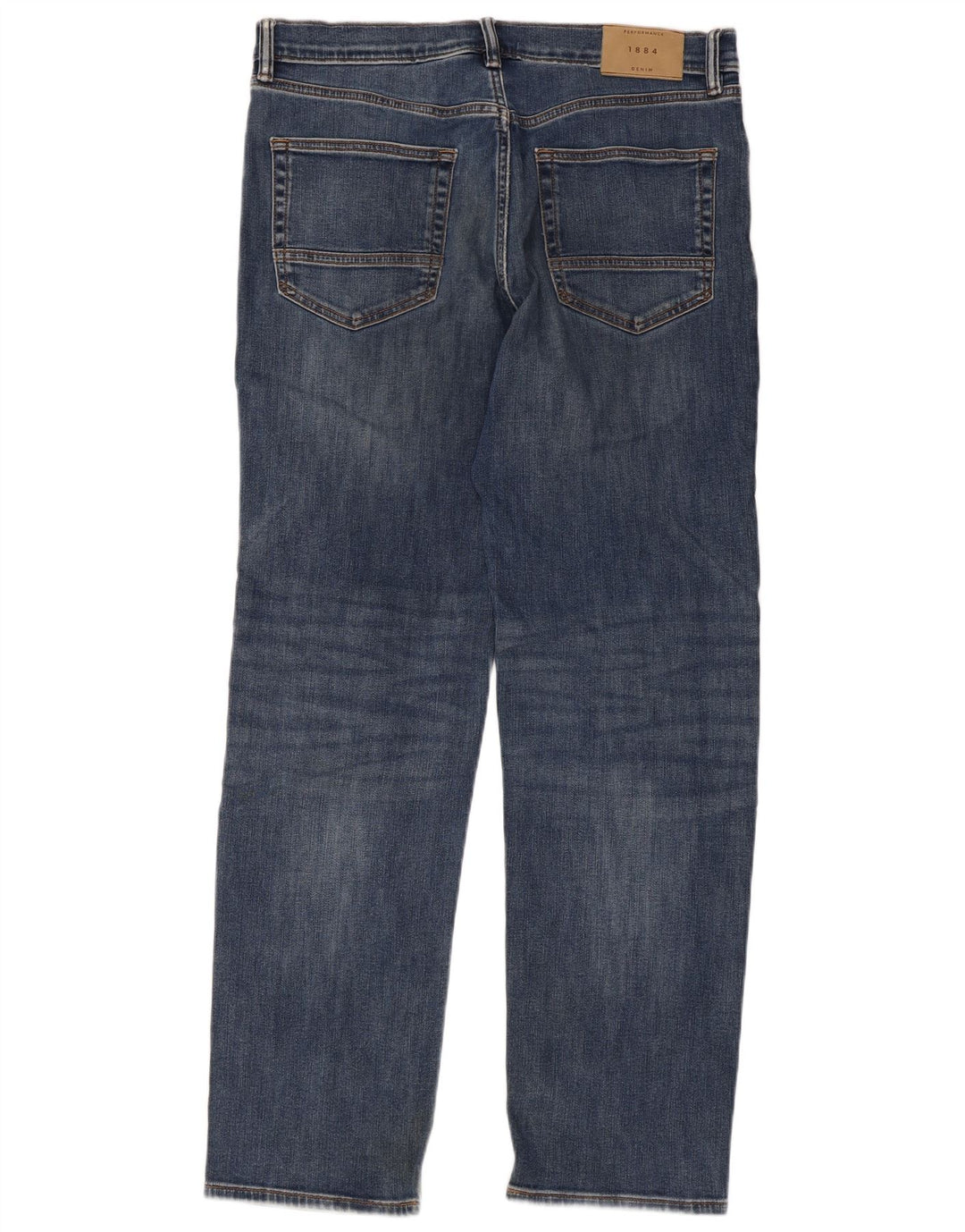 Marks & Spencer Mens Straight Jeans W34 L31 Blue Cotton