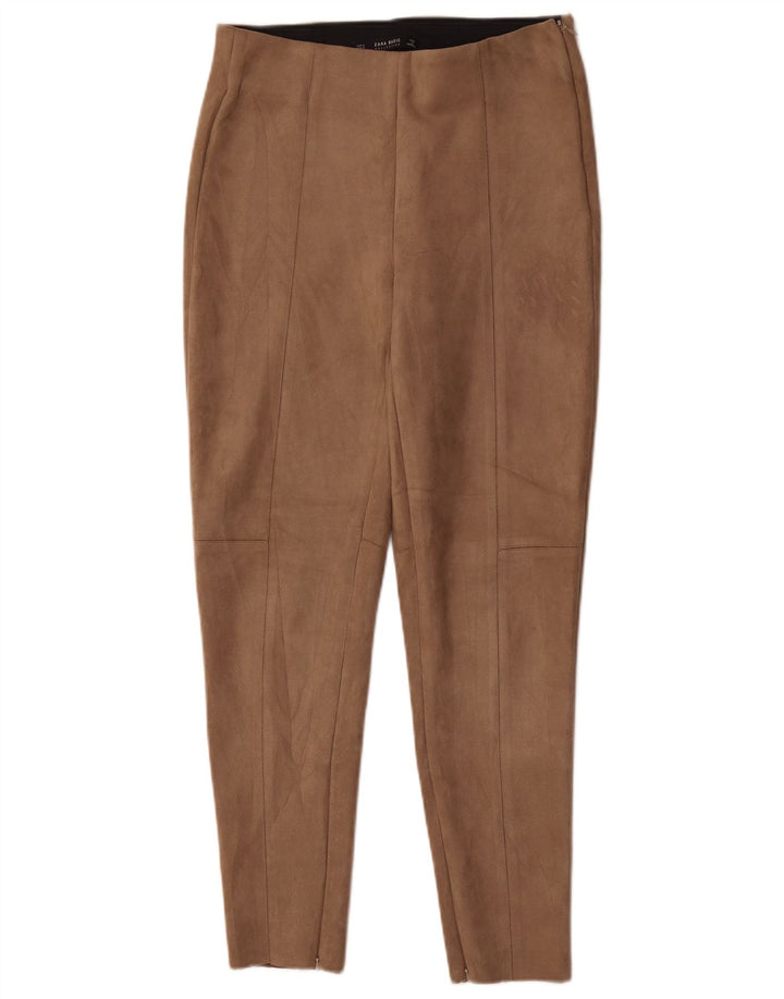 Zara Womens Skinny Trousers Medium W28 L28 Brown