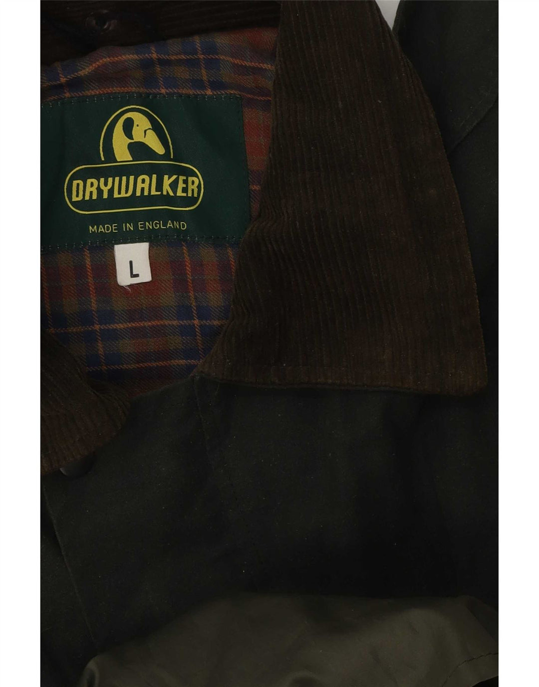Vintage Mens Waxed Cotton Jacket UK 40 Large Green