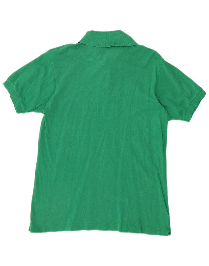 LACOSTE Mens Chemises Polo Shirt Size 4 Medium Green Cotton