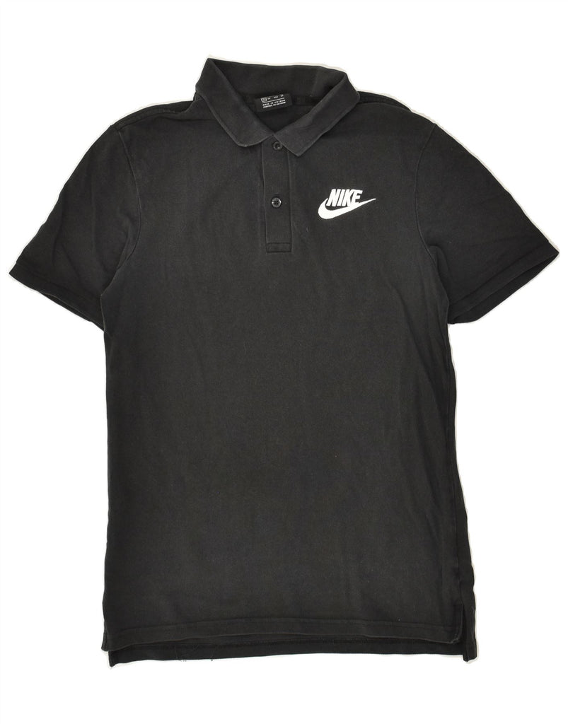 NIKE Mens Polo Shirt XS Black Cotton | Vintage Nike | Thrift | Second-Hand Nike | Used Clothing | Messina Hembry 