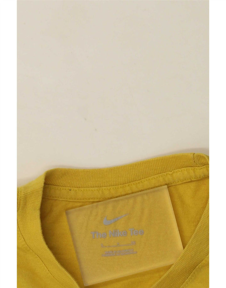 Nike Mens Graphic T-Shirt Top Small Yellow