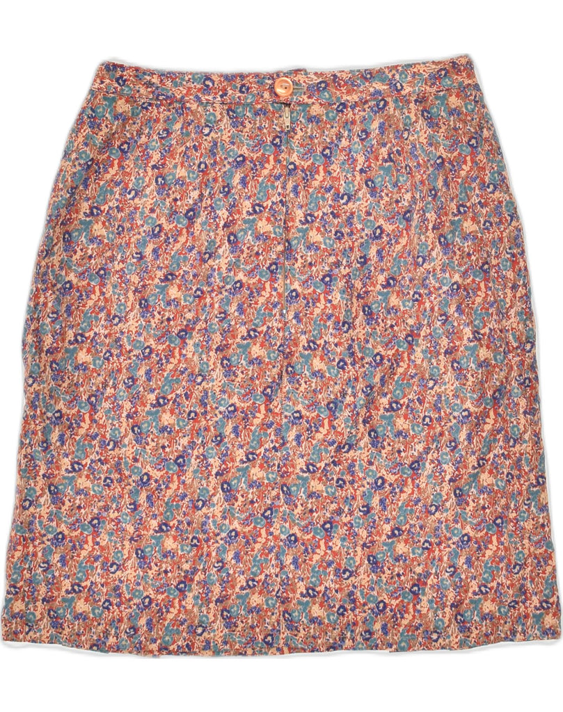 VINTAGE Womens Straight Skirt W28 Medium  Multicoloured Floral | Vintage Vintage | Thrift | Second-Hand Vintage | Used Clothing | Messina Hembry 