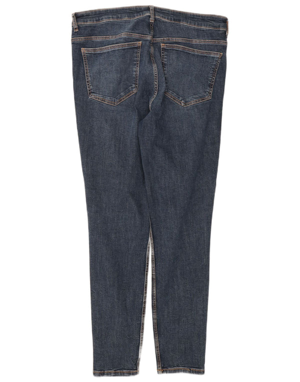 Zara Womens Slim Jeans EU 44 XL W34 L28 Blue Cotton