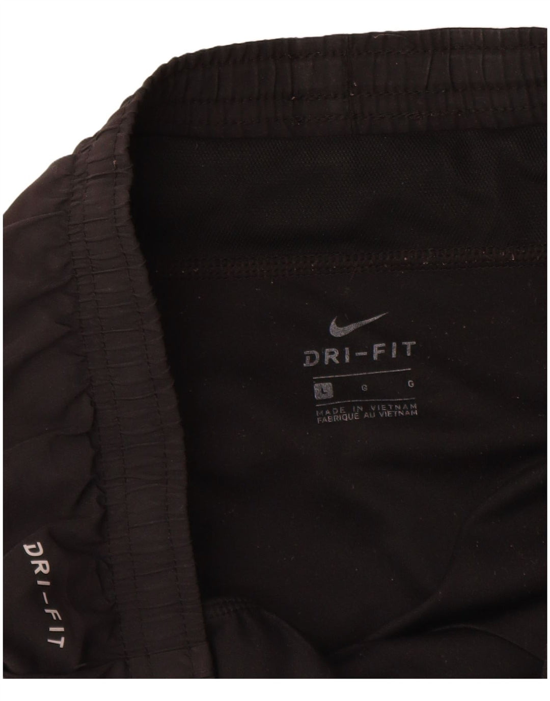 NIKE Womens Dri Fit Sport Shorts UK 14 Large  Black Polyester