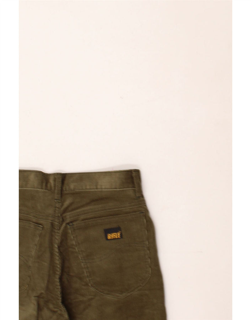 RIFLE Womens Straight Corduroy Trousers W29 L26 Khaki Cotton Vintage Rifle and Second-Hand Rifle from Messina Hembry 