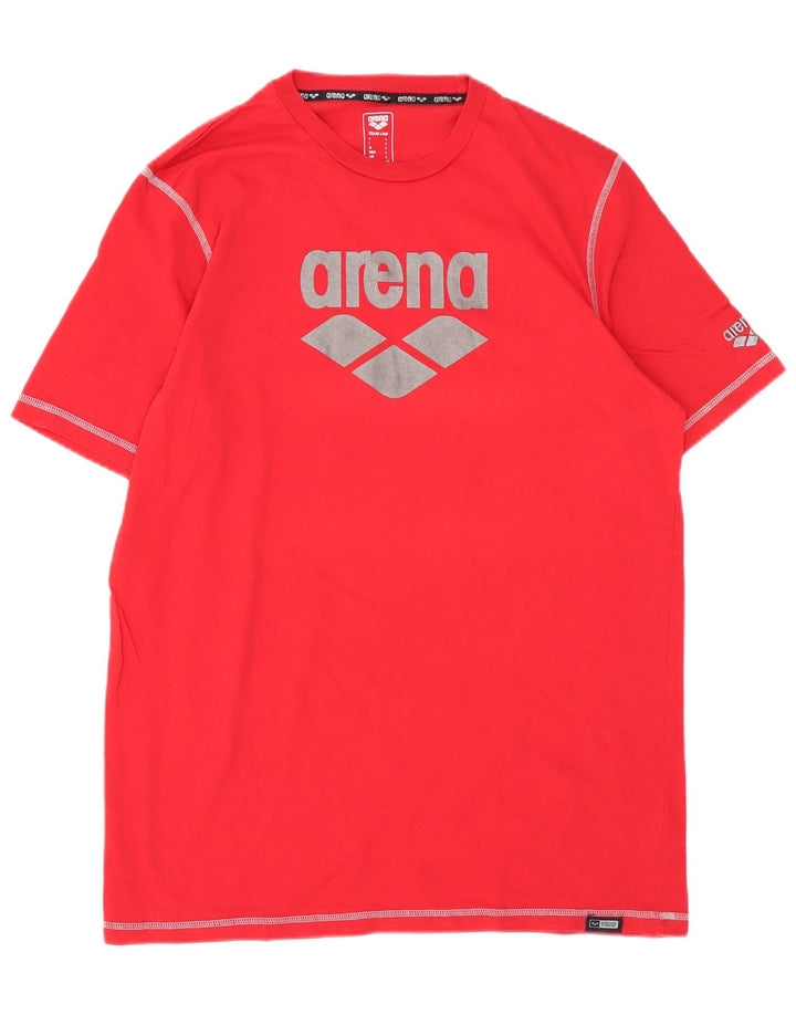 Arena Mens Graphic T-Shirt Top Large Red Cotton