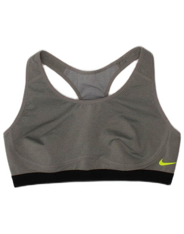 Nike Womens Dri Fit Sport Bra Top Small Grey Sports