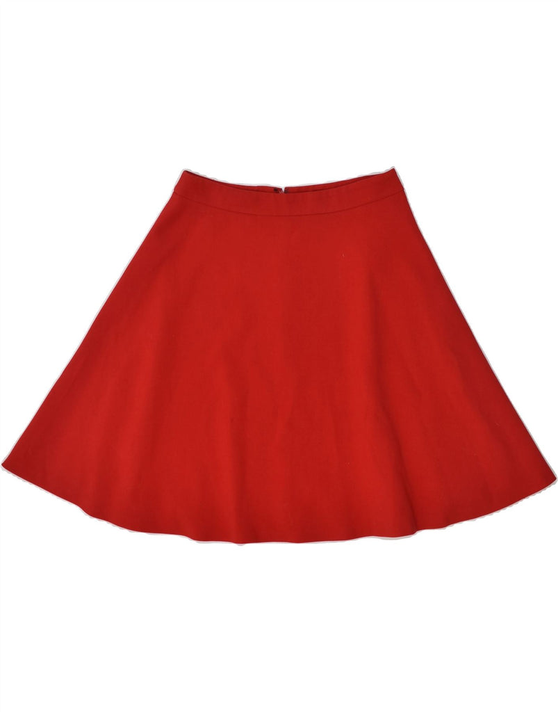 PHASE EIGHT Womens A-Line Skirt UK 12 Medium W30 Red Polyester | Vintage Phase Eight | Thrift | Second-Hand Phase Eight | Used Clothing | Messina Hembry 