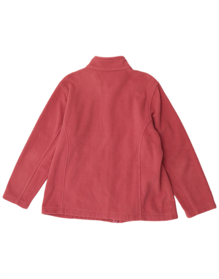 Marks & Spencer Womens Fleece Jacket UK 18 XL Pink Polyester