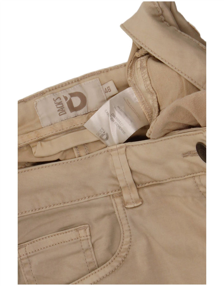 DACK'S Womens Casual Shorts IT 46 Large W32  Beige Cotton