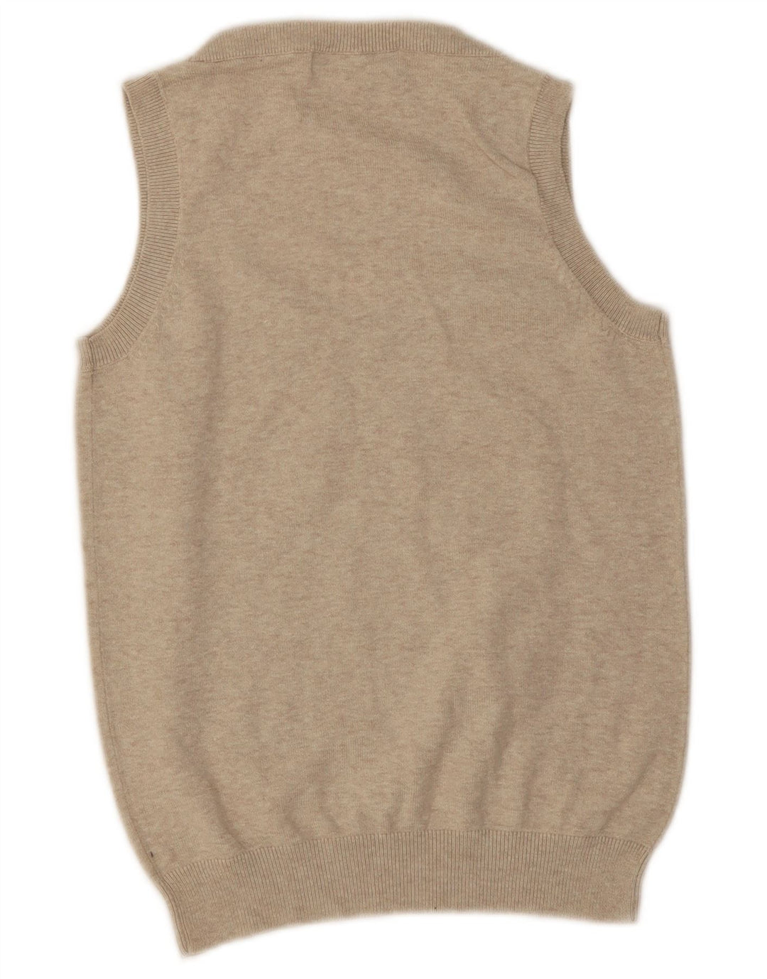 Zara Womens Vest Tank Top UK 12 Medium Beige Flecked