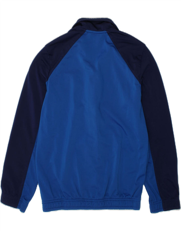 PUMA Boys Tracksuit Top Jacket 9-10 Years Blue Colourblock Polyester Vintage Puma and Second-Hand Puma from Messina Hembry 