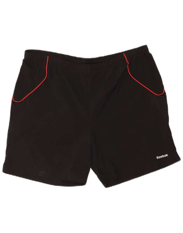 Reebok Mens Sport Shorts XL Black Polyester