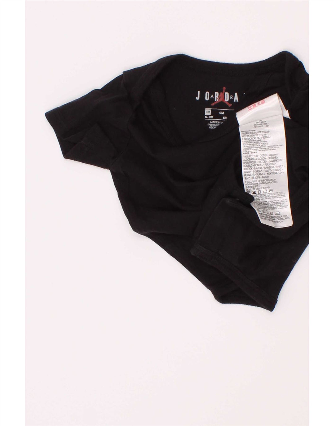 Jordan Baby Boys Graphic Bodysuit 6-9 Months Black Cotton