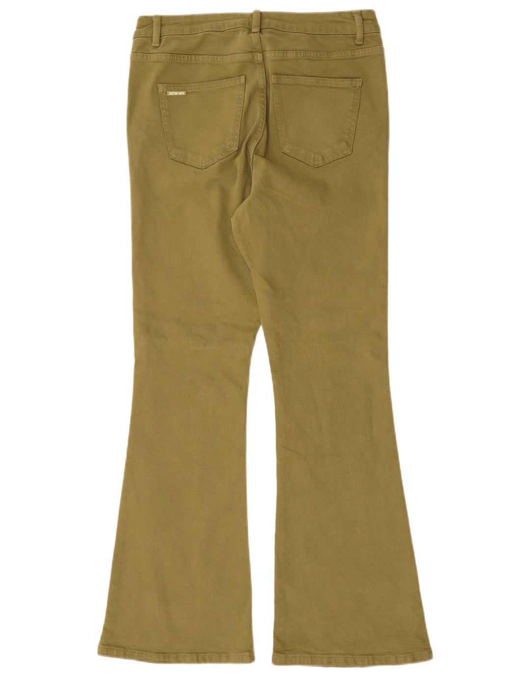 MICHAEL KORS Womens High Rise Flared Jeans US 10 Large W32 L31 Khaki