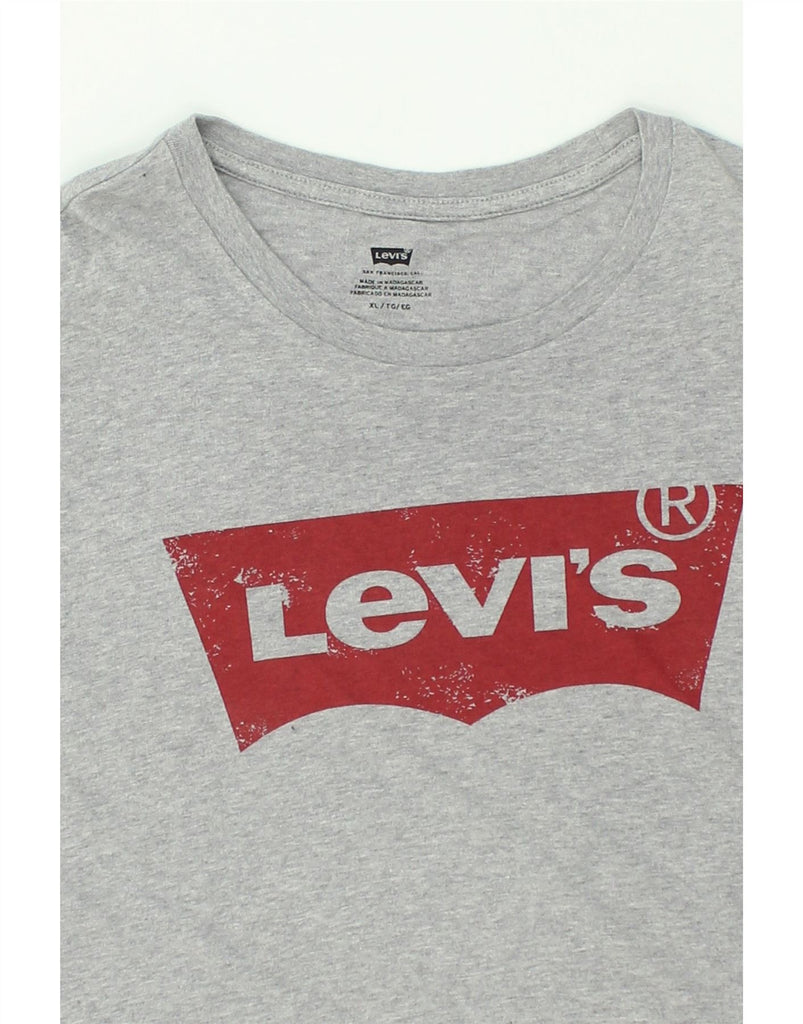 LEVI'S Mens Graphic T-Shirt Top XL Grey Cotton | Vintage Levi's | Thrift | Second-Hand Levi's | Used Clothing | Messina Hembry 