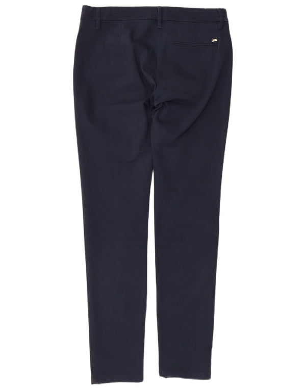 Tommy Hilfiger Womens Slim Casual Trousers US 8 Medium W32 L31 Navy Blue