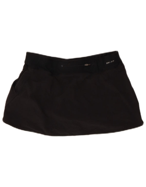 Nike Womens Dri Fit Skort UK 14 Medium  Black Polyester
