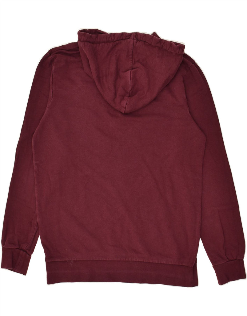 JACK & JONES Mens Graphic Hoodie Jumper Large Burgundy Cotton | Vintage Jack & Jones | Thrift | Second-Hand Jack & Jones | Used Clothing | Messina Hembry 